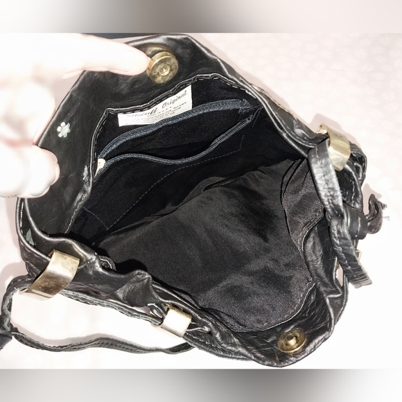 Moiseff Original Genuine Leather Black Shoulder Bag - Picture 7 of 14